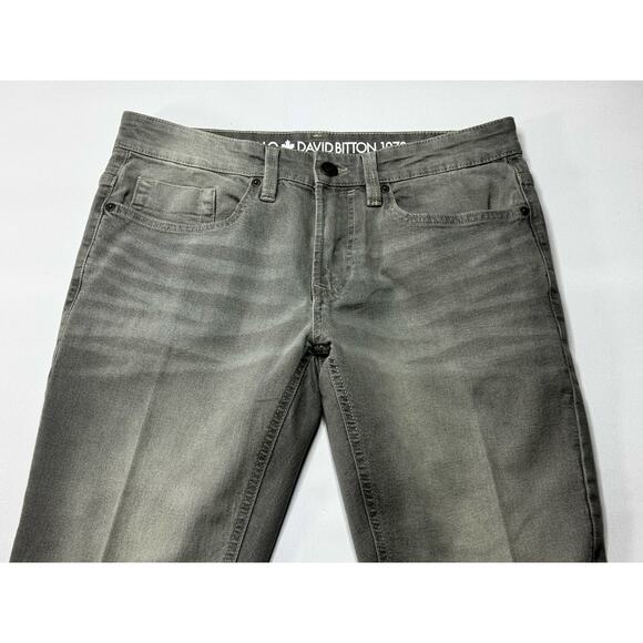 Buffalo David Bitton Men's Ash-X Slim Stretch Gray Denim Jeans - Size 30x29.5 - Picture 3 of 8